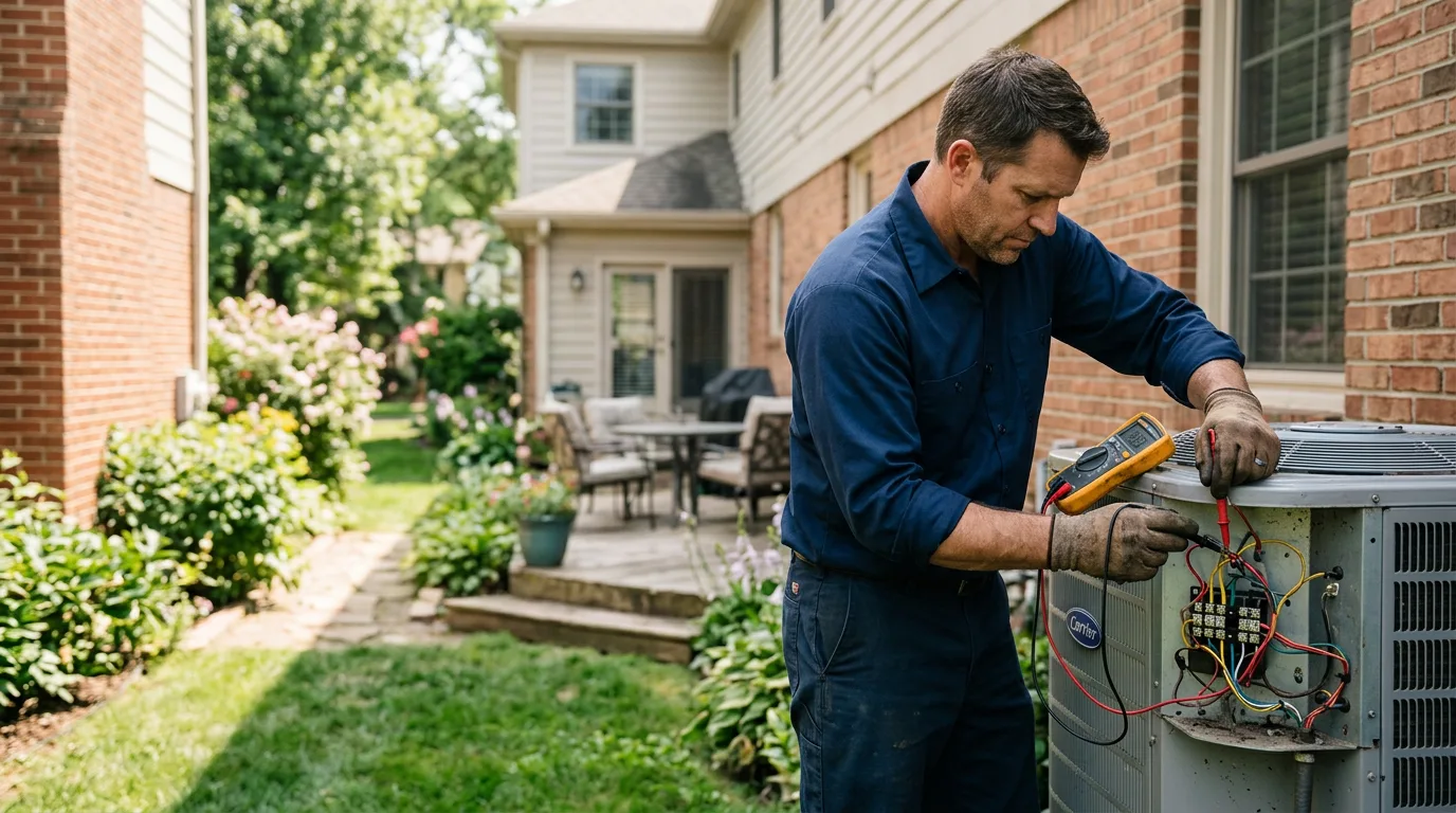 HVAC technician working near Decker, MI